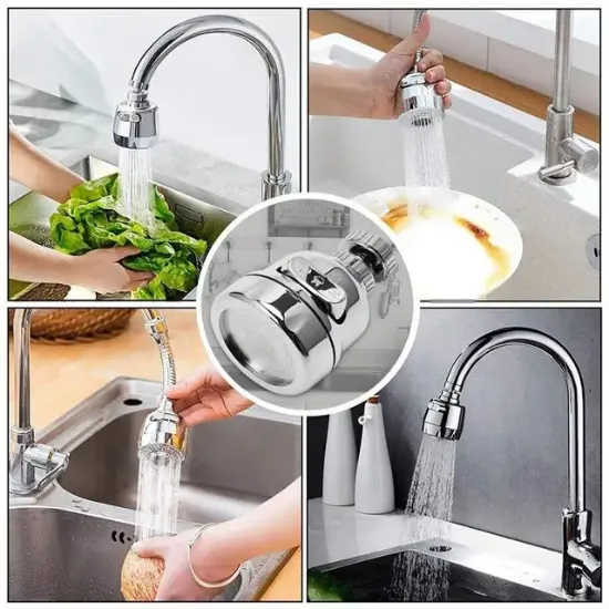 Sunup SN-27115 3 Kademeli Tasarruflu Musluk Başlığı 360 Derece resmi