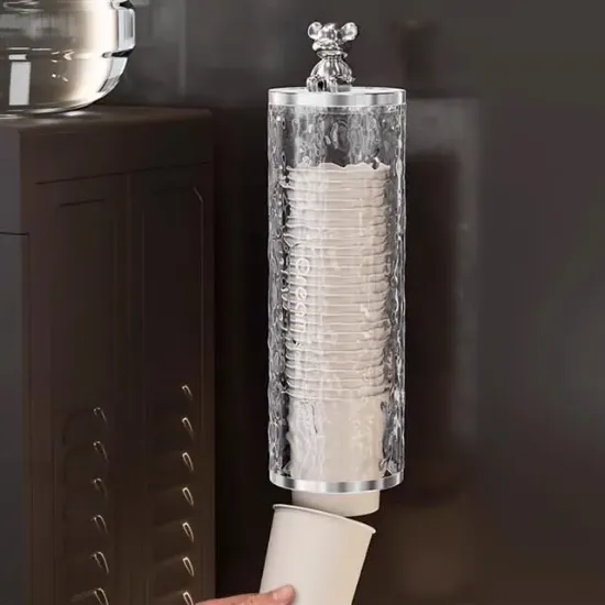 Sunup SN-27110 Kendinden Yapışkanlı Plastik - Karton Bardak Dispenseri resmi