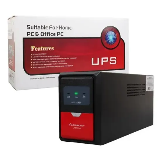 Andespower UPS650VA 650VA 12V7.5AH UPS Kesintisiz Güç Kaynağı Line - İnteraktif resmi
