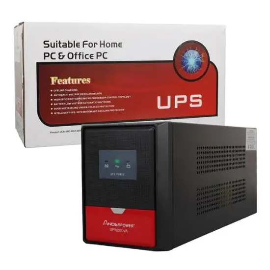 Andespower UPS2000VA 2000VA 12V9Ahx2 UPS Kesintisiz Güç Kaynağı Line - İnteraktif resmi