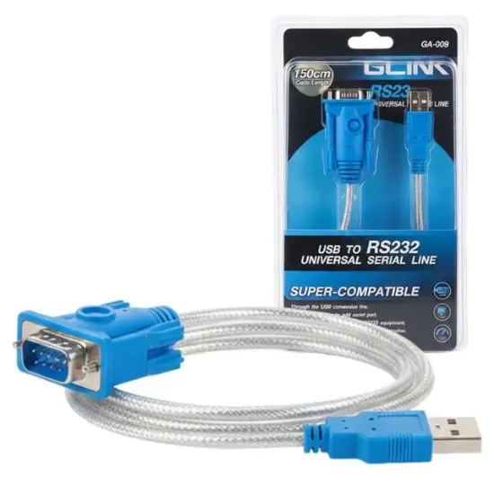 PowerMaster PM-21764 USB to RS232 1.5 Metre Üniversal Serial Line (Glink GA-009) resmi