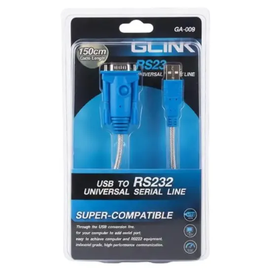 PowerMaster PM-21764 USB to RS232 1.5 Metre Üniversal Serial Line (Glink GA-009) resmi