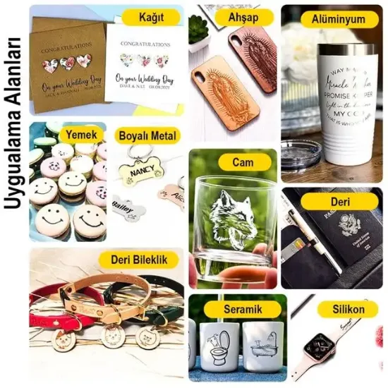 Daja DJ6 Lazer Gravür Baskı Kesim Oyma Makinesi - Profesyonel Lazer İşleme Cihazı resmi