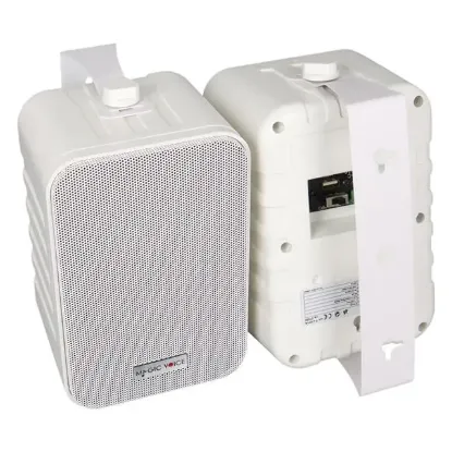 MagicVoice F-LHY4A 4" (10 CM) Hat Trafolu Duvar Tipi Sütun Hoparlör (10W RMS / 150W Peak - MP3 USB Uyumlu) Çiftli Takım Set - Beyaz resmi