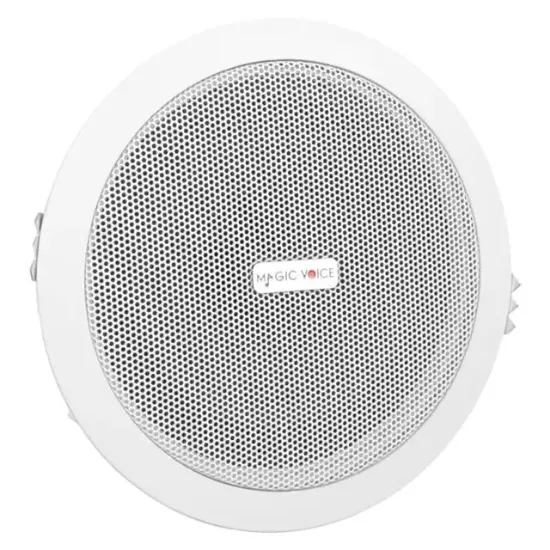 MagicVoice TPI-350 5.25" (13.5 CM) Hat Trafolu Alçıpan/Asma Tavan Tipi Hoparlör (6W RMS - MP3 USB Uyumlu) - Beyaz resmi