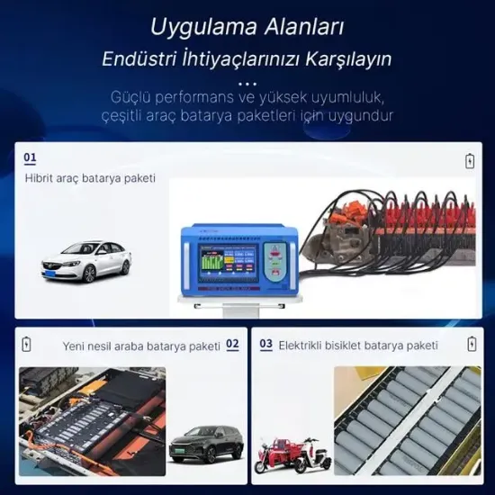 Sunkko D2524 Elektrikli Araç Lityum Batarya Akü Modülü Dengeleyici - Test Cihazı Analizörü resmi