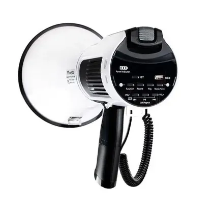 Westa WM-90PU Type-C 100 Watt Mayk Mikrofonlu USB-TF-Bluetooth Megafon resmi