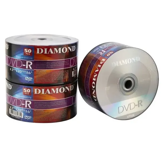 Diamond DVD-R 4.7Gb 16X 120Dk 50li Paket resmi