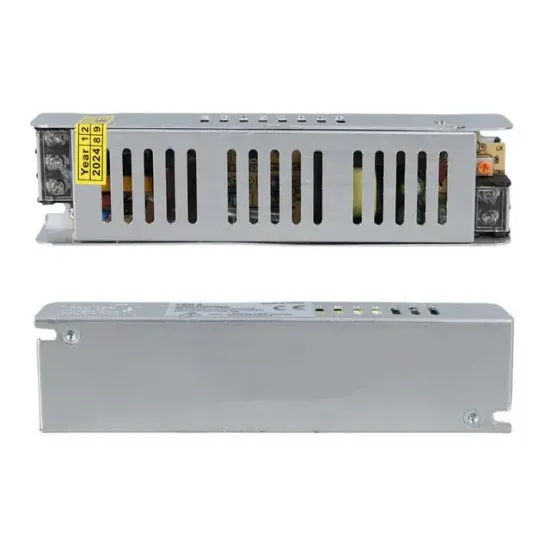 Ledx ALN-M1205S 12 Volt 5 Amper Slim Metal Kasa Adaptör 160x40x35mm resmi