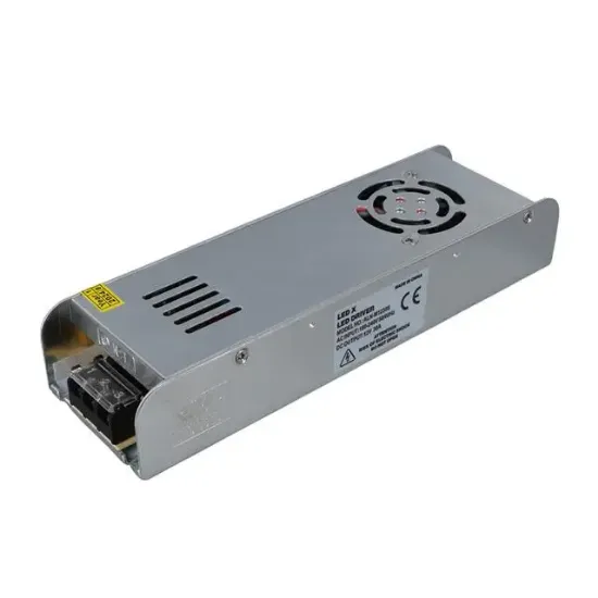 Ledx ALN-M1230S 12 Volt 30 Amper 360 Watt Fanlı Slim Metal Kasa Adaptör 225x65x38mm resmi