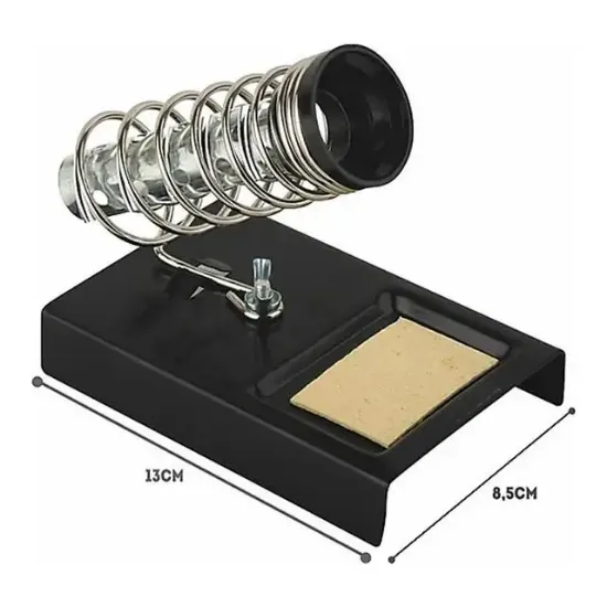 Tenon TD-10 Yaylı Tip Süngerli Havya Tutucu Metal Standı Siyah resmi