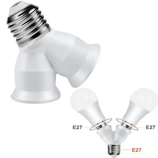 Ledx DY-101 E27 Duy Çoğaltıcı (Tek Duydan Çift E27 Lamba Bağlantısı) resmi