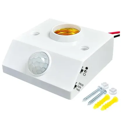 Ledx DY-102 Abs 360 PIR Hareket Sensörlü E27 Duy Aparatı  resmi