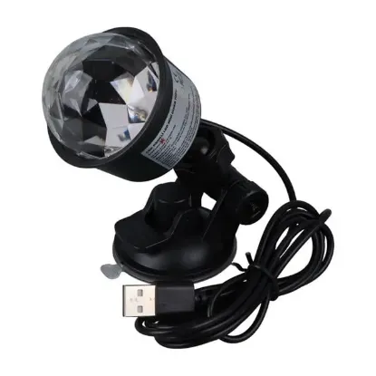 Ledx AL-KX-6889 Projeksiyon Atmosferli Usbli 4 Watt Şarjlı Sihirli Rgb Led Disko Topu resmi
