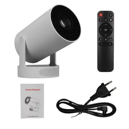 Hello HY300PRO Android 11 Akıllı LED Ayarlanabilir Projeksiyon FHD Kablosuz Görüntü Aktarım Destekli Ev Sinema Sistemi resmi