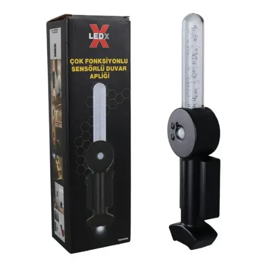 Ledx YD-24060 Mıktanıslı Rgb Renkli Usb Şarjlı 800 mAh 3 Kademeli Işıklı Sensörlü Duvar Aplik        resmi