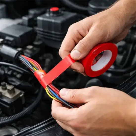 Sunup SN-27920 Kırmızı 0.13x18mm İzole PVC Elektrik Yalıtım Bant (5'li Paket) resmi