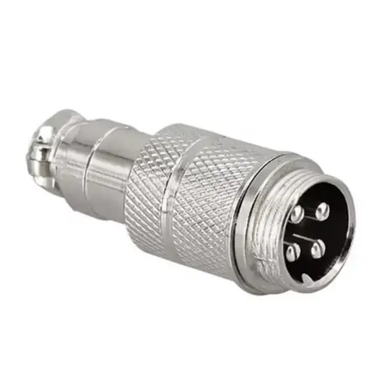 Mayk GX16-4 Pinli Metal Erkek Konnektör (M16 - 16mm) resmi