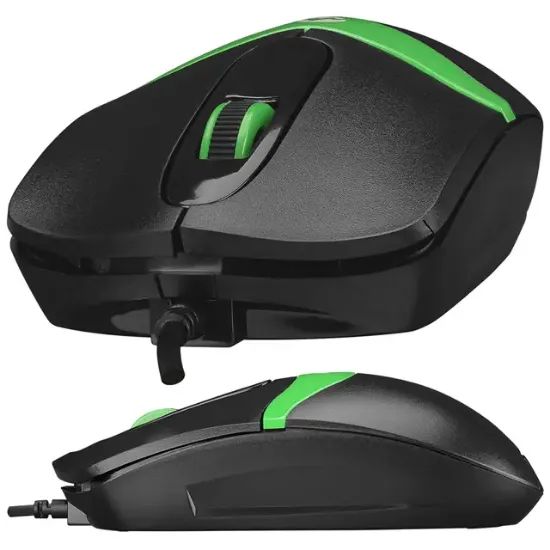 Everest SM-220 USB 1200DPI 3D Optik Kablolu Mouse Siyah/Yeşil resmi