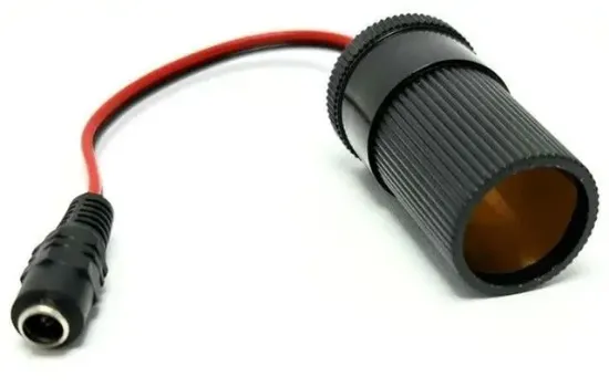 PowerMaster PM-28526 DC 5.5x2.5mm Dişi - Oto Çakmak Soketi Çevirici Adaptör Kablosu resmi