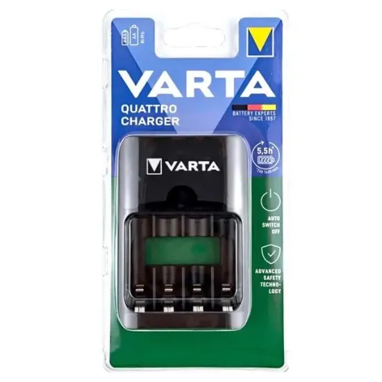 Varta Quattro Charger Type-C Girişli 4'lü AAA-AA NI-MH Pil Şarj Cihazı resmi