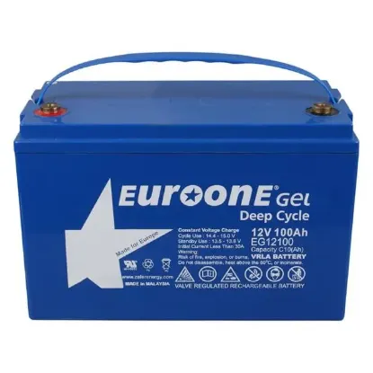 Euroone EG12100 12 Volt 100 Amper Deep Cycle Jel Akü resmi