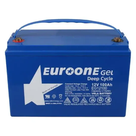 Euroone EG12100 12 Volt 100 Amper Deep Cycle Jel Akü resmi