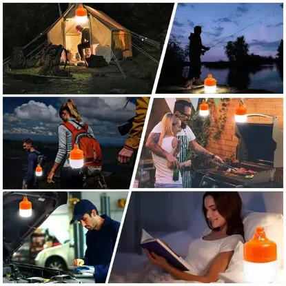 Ledx LN-OR100G 100 Watt TYPE-C Şarjlı Taşınabilir Asma Kancalı Kamp Çadır Lambası 6500K 1200mAh 3 Modlu ABS Malzeme resmi