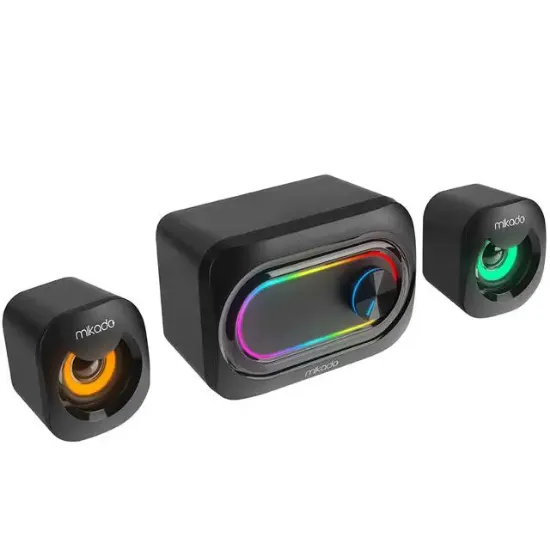 Mikado MD-511 5W+3W×2 USB RGB Ledli 2+1 Gaming Speaker Hoparlör resmi