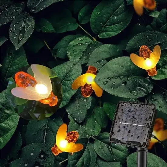 PowerMaster PM-29076 Solar Arı Figürlü 12M Dekoratif LED Aydınlatma Animasyonlu Bahçe Lambası resmi