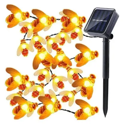 PowerMaster PM-29075 Solar Arı Figürlü 5M Dekoratif LED Aydınlatma Animasyonlu Bahçe Lambası resmi