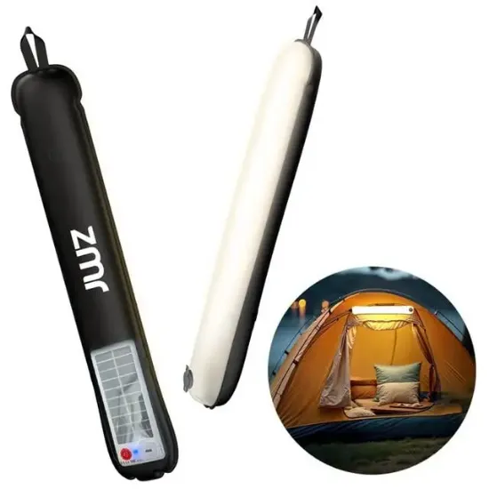 ZMR ZMR-385 Katlanır Şişirilebilir Beyaz Ledli Aydınlatma Tüpü USB Ve Güneş Enerjisi Şarjlı Armatür resmi
