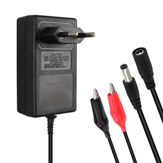 Weko 14.4 Volt - 2 Amper 5.5*2.5 Mm Uçlu + Krokodil Aparatlı Akü Şarj Cihazı WK-29111 resmi