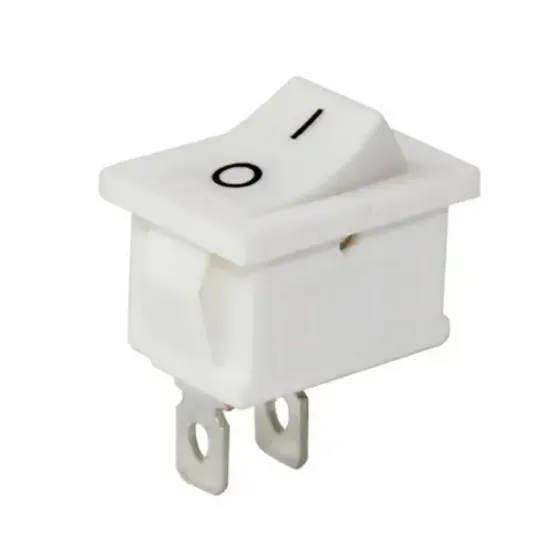 Powermaster IC-125B-1 Mini Beyaz Işıksız ON-OFF Anahtar resmi