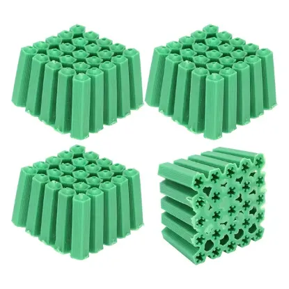 8mm Yeşil Plastik Dübel 500'lü Ekonomik Paket resmi