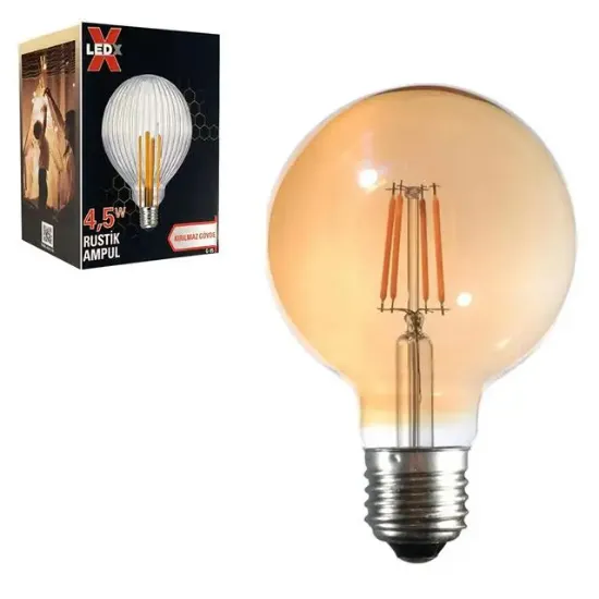 Ledx G-95 Kırılmaz Gövde 4,5 Watt Düz Rustik Ampul resmi