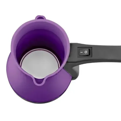 Crown CRW-7124 1000W 400ML Elektrikli Türk Kahve Makinesi Plastik Cezve AC220V resmi