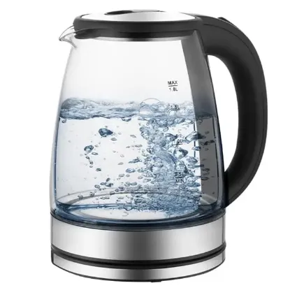 Crown CRW-7204 1500W 1.8 Litre Cam Hazneli Su Isıtıcı Mutfak Kettle resmi