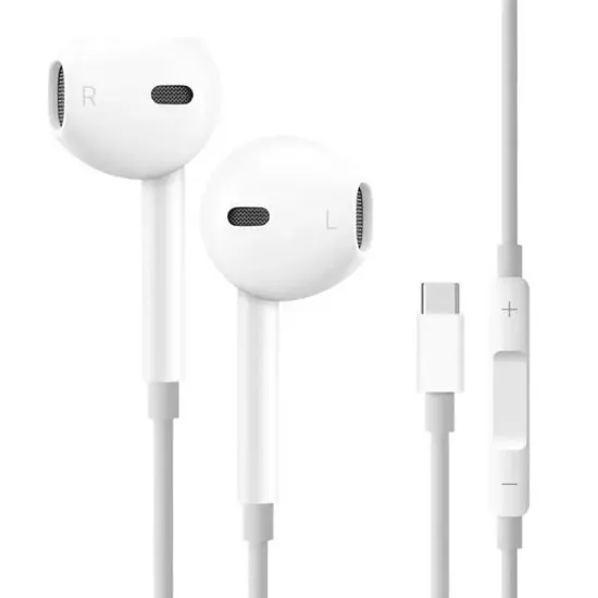 Powerway Earone Mikrofonlu Kablolu Kulaklık TYPE-C Çıkışlı Tüm Cihazlarla Uyumlu Stereo resmi