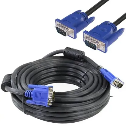 Hytech HT-VGA15 15 Pin Erkek/Erkek 15 Metre Vga Görüntü Aktarma Kablosu              resmi