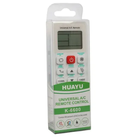 Huayu K-6600 Üniversal Akıllı Klima Kumandası 99% Uyumluluk LCD Ekranlı resmi