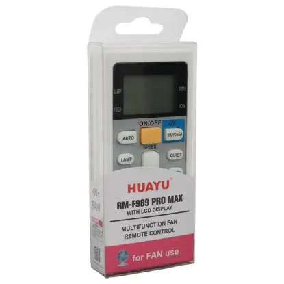 Huayu RM-F989 Pro Max Universal LCD Ekranlı Akıllı Vantilatör Kumandası resmi