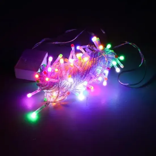 Winnboss WN-1182 RGB Renkli 10 Metre Dekoratif Led Yılbaşı Işığı 5 Watt AC220V resmi