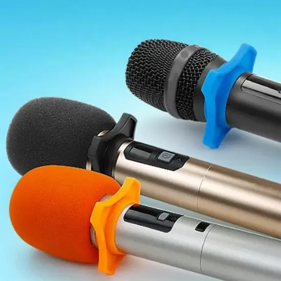 Tenon ZE-7130 5'li Standart 5 Renk El Mikrofon Süngeri (Sarı-Turuncu-Kırmızı-Mavi-Siyah) resmi