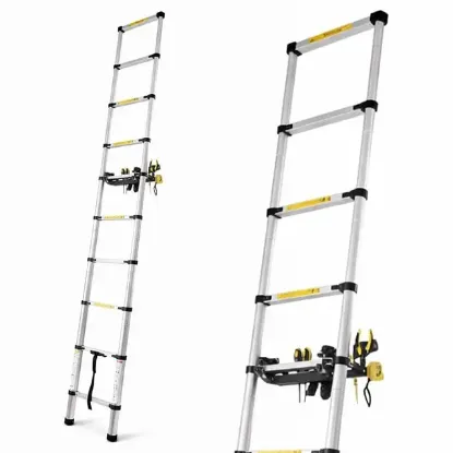 Sunup SN-29688 4.2 Metre Geri Çekilebilir Merdiven Karavan & Tekne Katlanır Alüminyum resmi