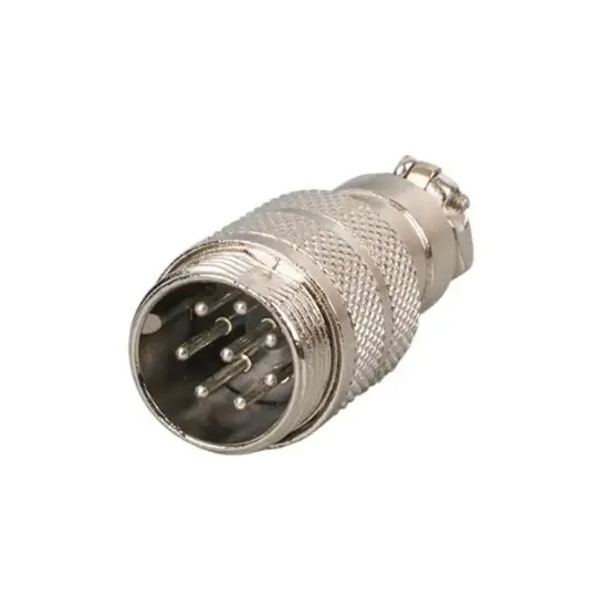 Mayk GX16-8 Pinli Metal Erkek Konnektör (M16 - 16mm) resmi