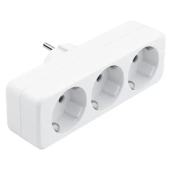 DE-PA DPA-10011 Üçlü Golyat Düz Fiş Priz 250V 16A 3500W resmi