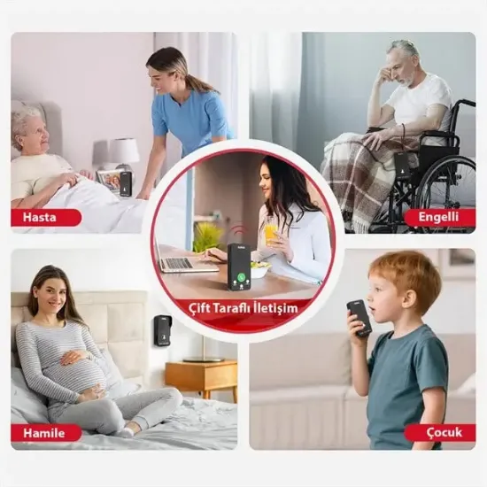 Hello D10A 1000 Mah Şarjlı İnterkom Kapalı Devre Konuşma Sistemi resmi