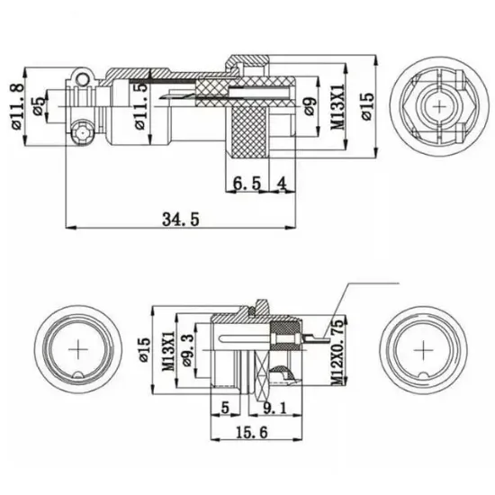 Magicvoice MV-29494 Dişi 4 Pinli Mini Mayk Fiş resmi