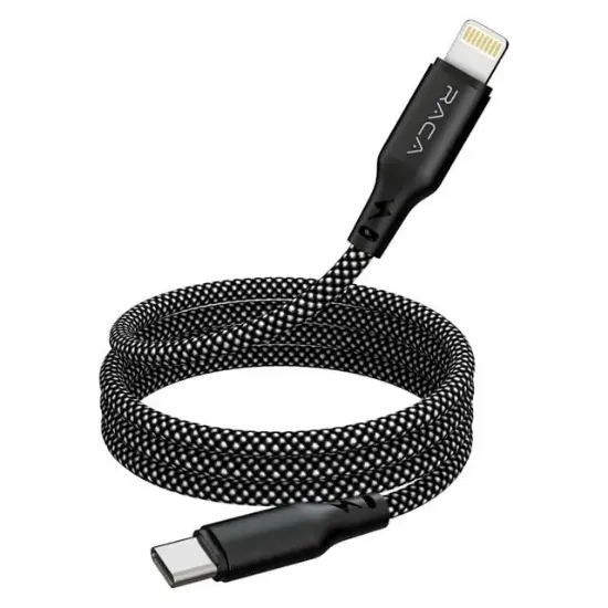 Raca RC20L 35 Watt Type-C to Lightning Manyetik Şarj Kablosu (1 Metre) - Siyah resmi